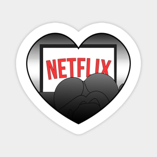 Netflix and Chill | Netflix Date Night in a Heart Magnet