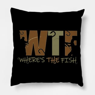 Where's The Fish - Fishing Pillow