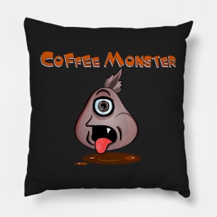 Good coffee is a human right Coffee Monster Pillow