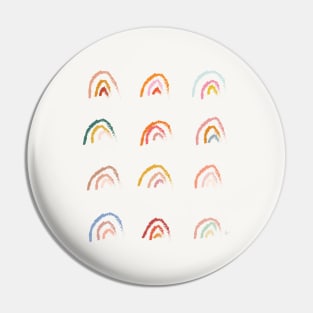 Pastel Rainbows Pin