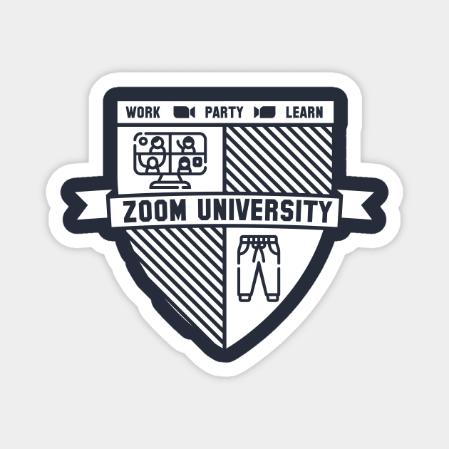 Zoom University - Work Party Learn Magnet by RetroReview