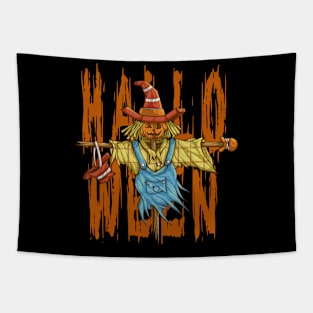 Halloween for the Scarecrow design Tapestry