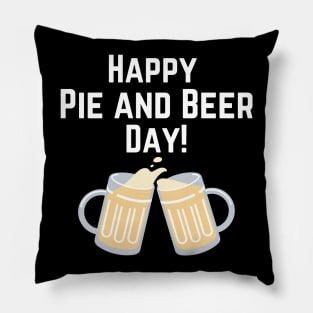 Happy Pie and Beer Pioneer Day Utah Pillow