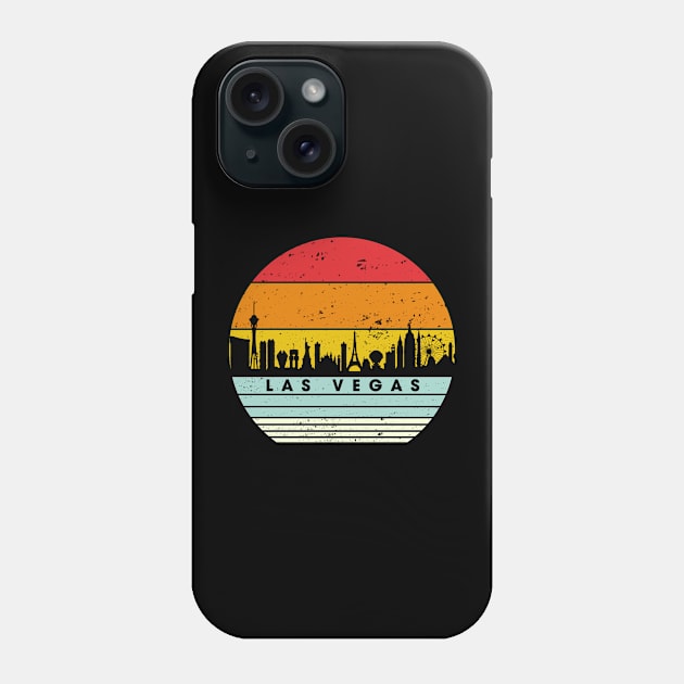 Las Vegas Shirt Vintage Las Vegas Souvenir USA Skyline Phone Case by Nikkyta