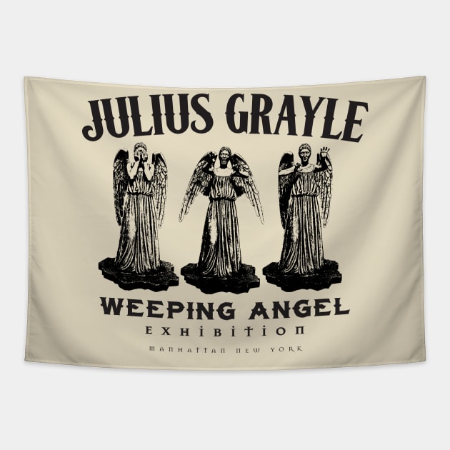 Weeping Angel Museum Tapestry by MindsparkCreative