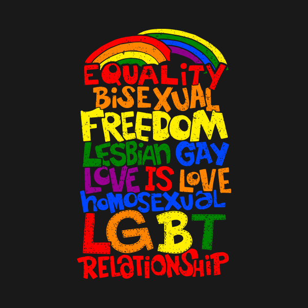 We Are All Human Equality Freedom Come Out Lesbian Gay Bisexual Transgender LGBT Pride Awareness, Gitf Friends by johnii1422