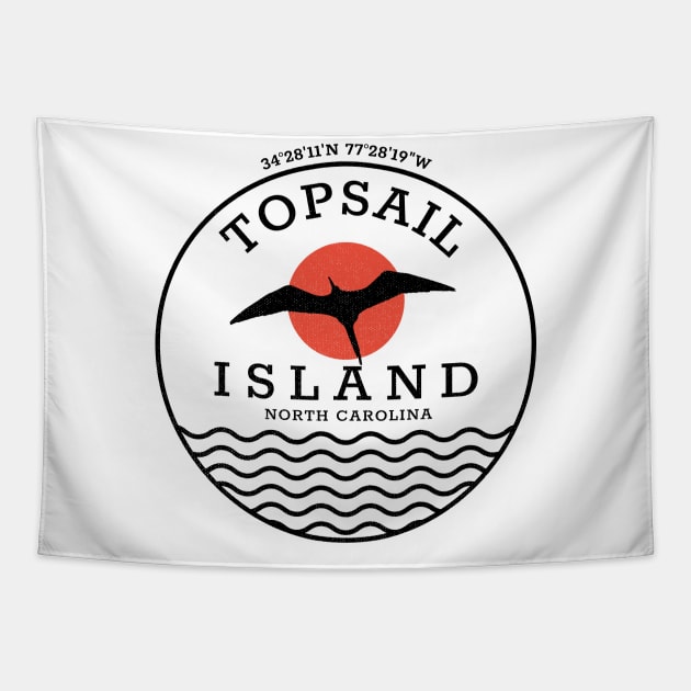 Topsail Island, NC Summertime Vacationing Abstract Sunrise Tapestry by Contentarama