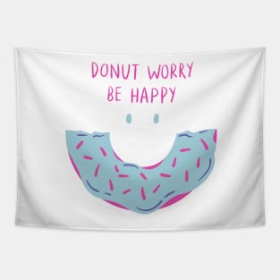 Donut Worry Be Happy! Tapestry