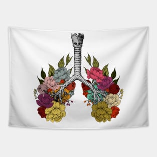 Floral blooming lungs Tapestry