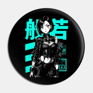 Goth Grunge Anime Manga Girl Cyberpunk Aesthetic Vaporwave Japanese Streetwear #2 Pin