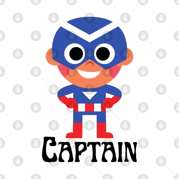 Avonger Captain Super Hero | Light Colors Combination by Designmagenta