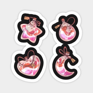 Lesbian potions sticker set Magnet