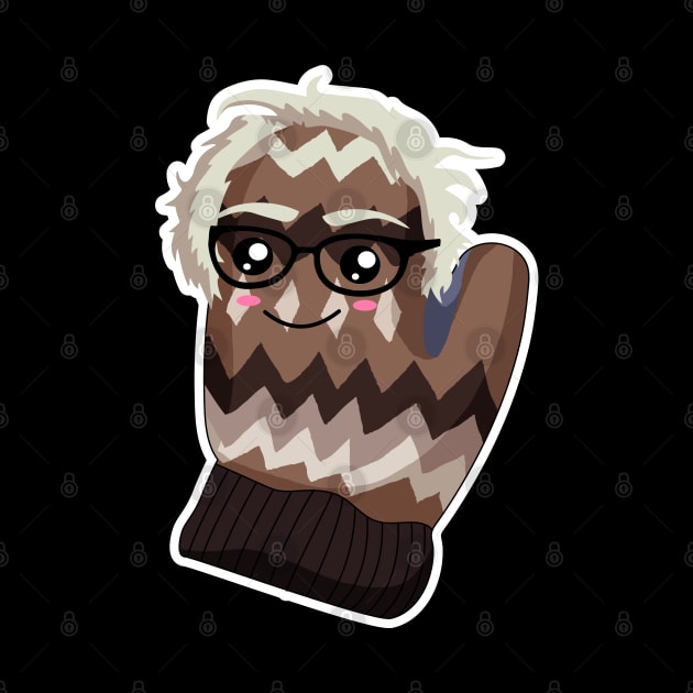 Bernie Sanders as Mittens - Knitted Mittens - Vermont Teacher Mittens by OrangeMonkeyArt