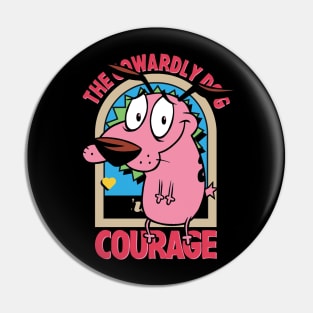 courage dog Pin