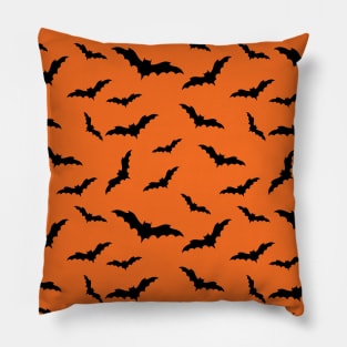 Orange Is The New Bat Pillow