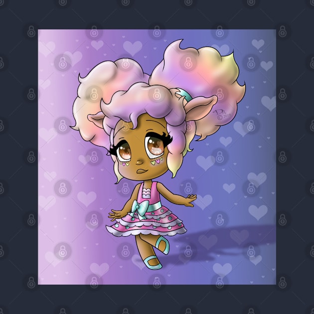 African American Girl with Sheep Ears by treasured-gift