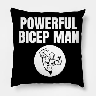 Powerful Bicep Man Pillow