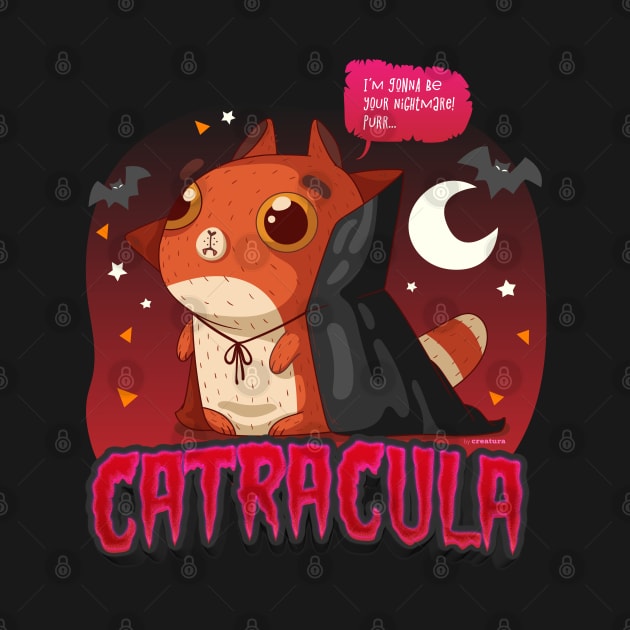 Catracula | Funny Vampire Cat by Creatura