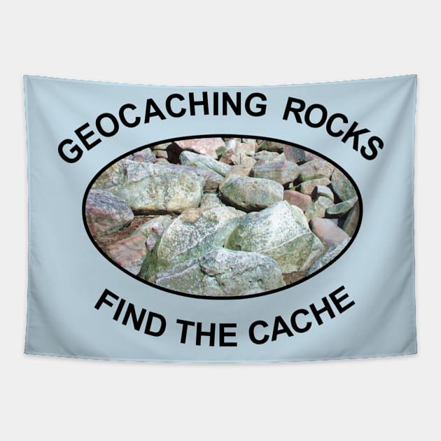 Geocaching Rocks Rocks Tapestry by Barthol Graphics