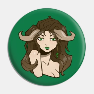 Taurus Portrait Pin