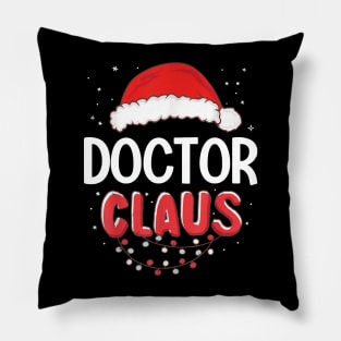 Doctor Santa Claus Christmas Matching Costume Pillow