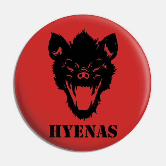 Hyenas (black) Pin by cabinboy100