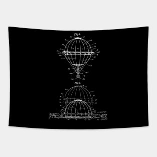 Balloon Vintage Patent Drawing Tapestry