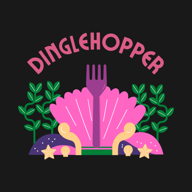 Dinglehopper Fork Mermaid by LadyAga