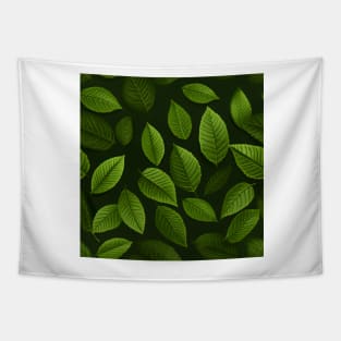 Green Leaves Pattern 7 Tapestry