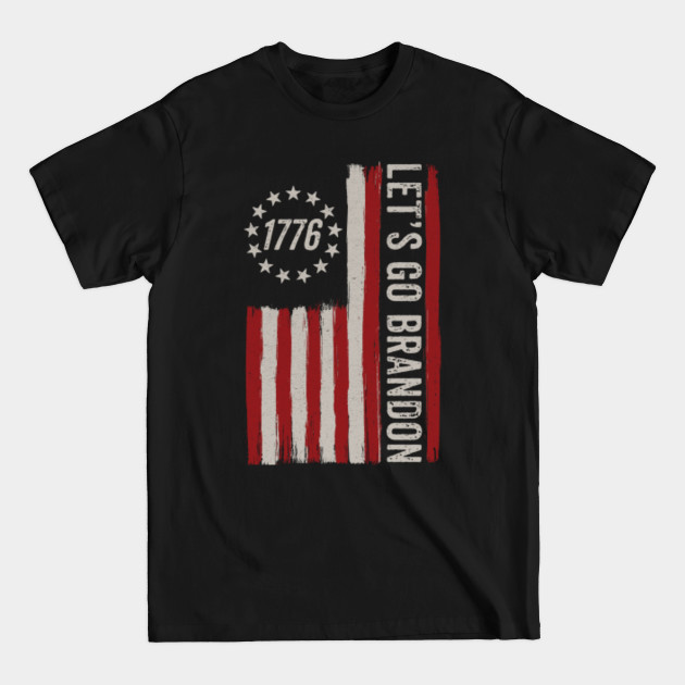 Disover VIntage Lets go Bradon 1776 USA flag - Lets Go Brandon - T-Shirt