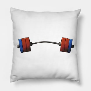 Bent barbell Pillow