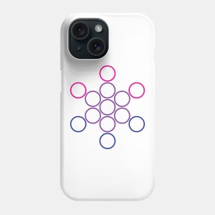 bisexual flower of life Phone Case