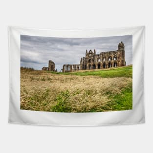 Whitby Abbey Yorkshire, UK, Side View Tapestry