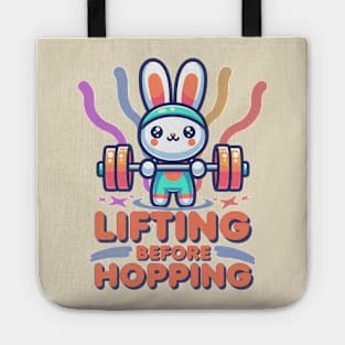 Powerlifting Funny Bunny Weightlifting Tote