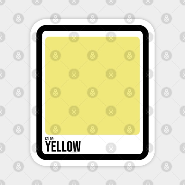 Paint Swatches Costume Yellow Color Swatch Family Group Halloween Magnet by belownormal