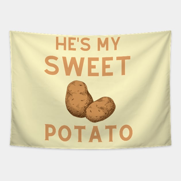 she's my sweet potato Tapestry by sara99