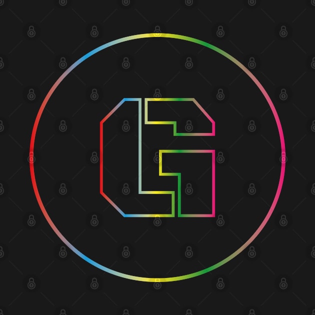 letter G colorful design by HB WOLF Arts