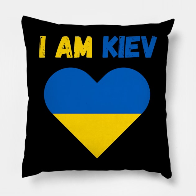 Kiev Day I am Kiev Pillow by Fun Planet