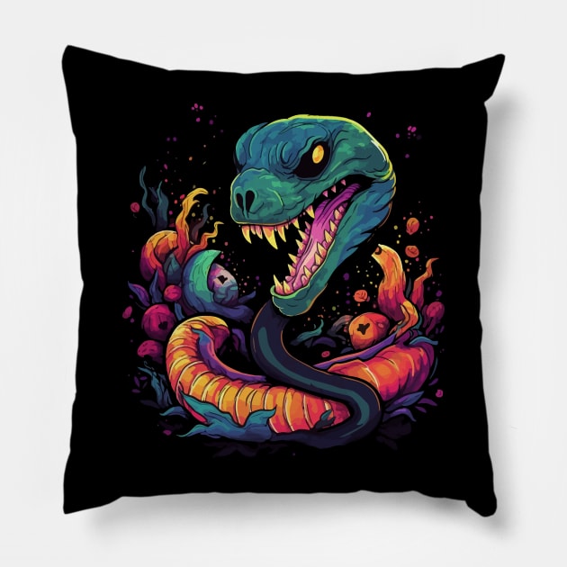 Eel Halloween Pillow by JH Mart