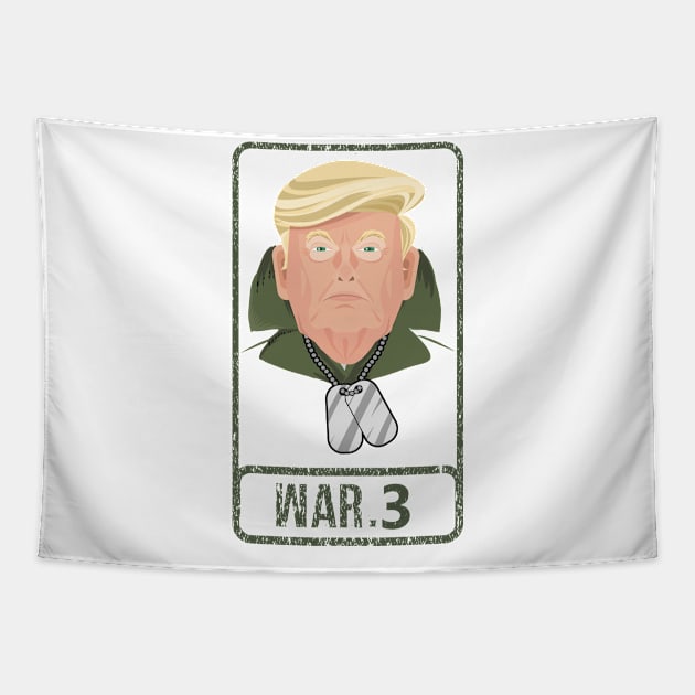 Trump World War 3 Tapestry by samirysf