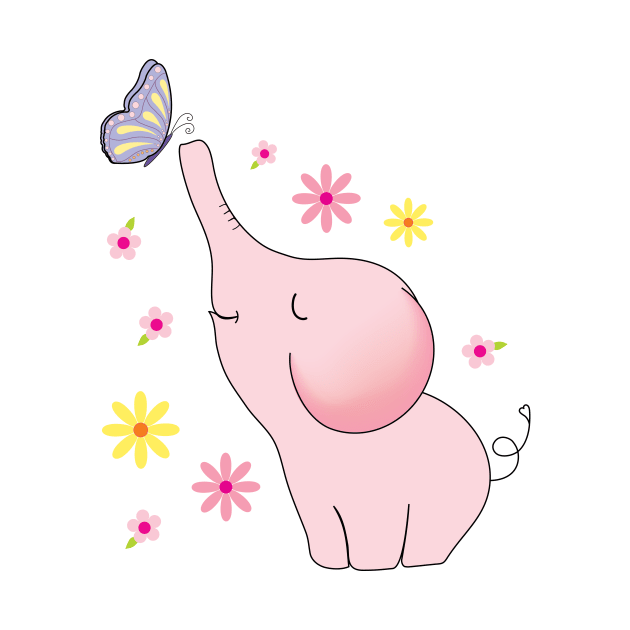 pink elephant by Supak