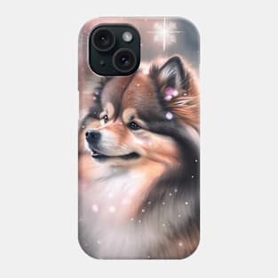 Finnish Lapphund In The Snow Phone Case