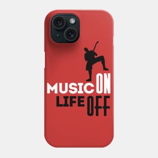 Music On (white) Phone Case