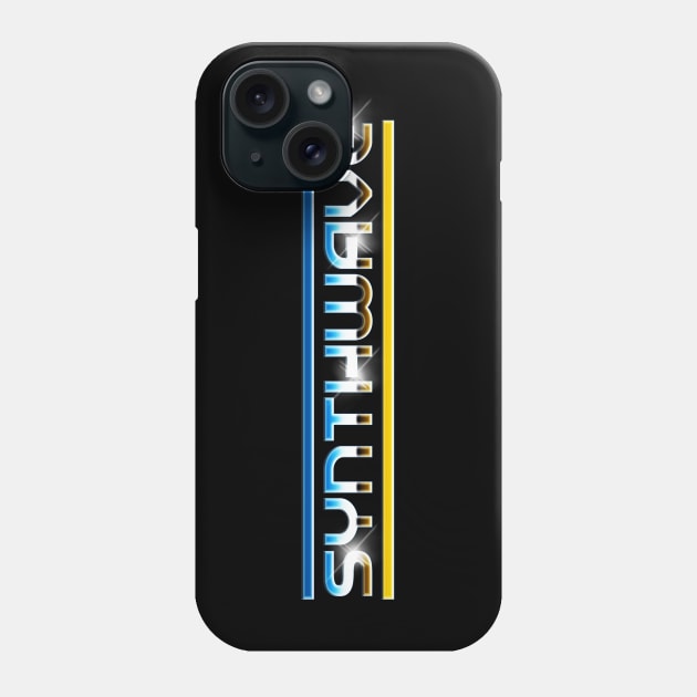 SYNTHWAVE (CHROME) Phone Case by RickTurner