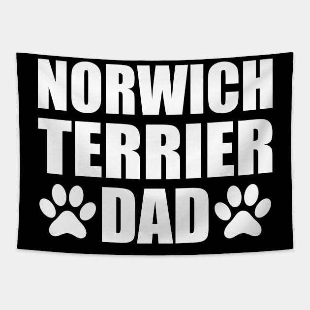 Norwich Terrier Dad Tapestry by KC Happy Shop