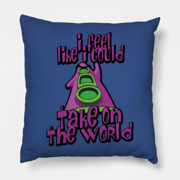 Day of the Tentacle - Take on the World Pillow by Fanisetas