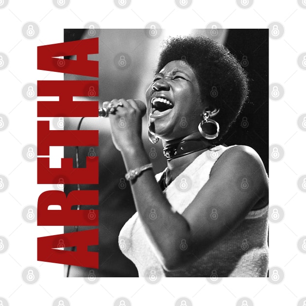 Aretha Franklin - Retro Aesthetic Fan Art by JULIAN AKBAR PROJECT