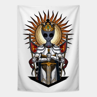 The alien King Arthur - Color Version Tapestry