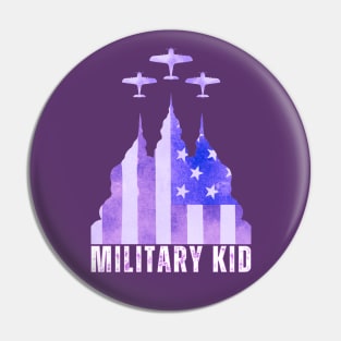 PURPLE UP FOR MILITARY KIDS DAY Pin