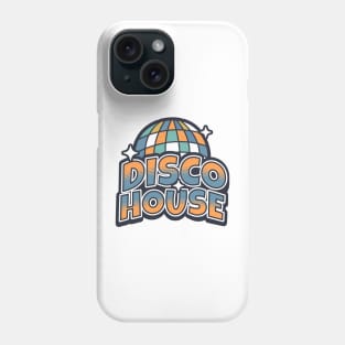 DISCO HOUSE  - Y2K  Disco Ball (Orange/slate blue) Phone Case